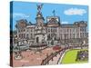 Buckingham Palace-James Hobbs-Stretched Canvas