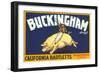 Buckingham Pear Label-null-Framed Art Print