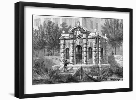 Buckingham Water Gate-Thomas H Shepherd-Framed Art Print