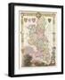 Buckinghamshire with Illustrations of Eton College Chapel-null-Framed Giclee Print