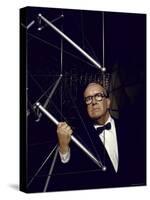 Buckminster Fuller Explaining Principles of Dymaxion Building-Yale Joel-Stretched Canvas