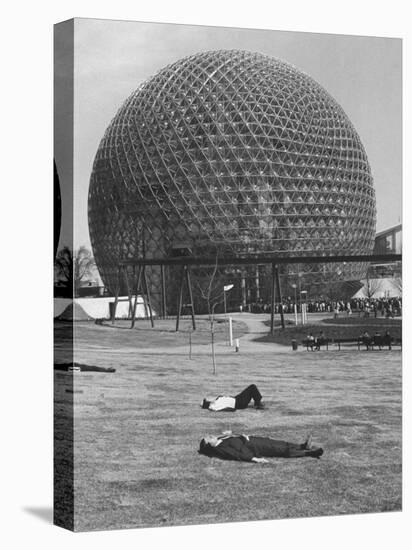 Buckminster Fuller's Geodesic Dome for Us Pavilion at Expo 67-Michael Rougier-Stretched Canvas