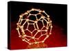 Buckminsterfullerene Molecule-PASIEKA-Stretched Canvas