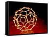 Buckminsterfullerene Molecule-PASIEKA-Framed Stretched Canvas