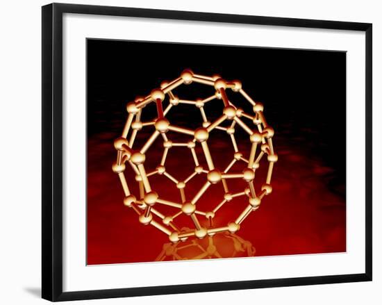 Buckminsterfullerene Molecule-PASIEKA-Framed Photographic Print