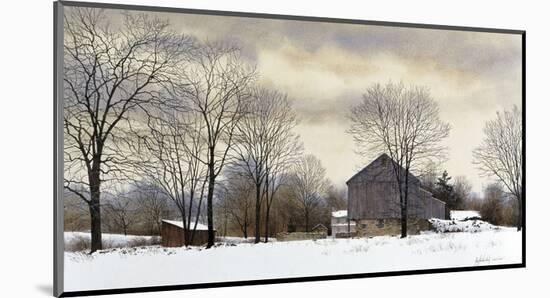 Bucks Winter-Ray Hendershot-Mounted Art Print