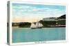 Bucksport, Maine - Waterfront View of Fort Knox-Lantern Press-Stretched Canvas