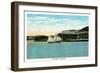 Bucksport, Maine - Waterfront View of Fort Knox-Lantern Press-Framed Art Print