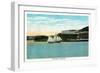 Bucksport, Maine - Waterfront View of Fort Knox-Lantern Press-Framed Art Print