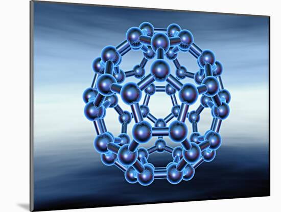 Buckyball also known as Fullerene or Buckminsterfullerene-Matthias Kulka-Mounted Giclee Print