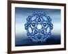 Buckyball also known as Fullerene or Buckminsterfullerene-Matthias Kulka-Framed Giclee Print