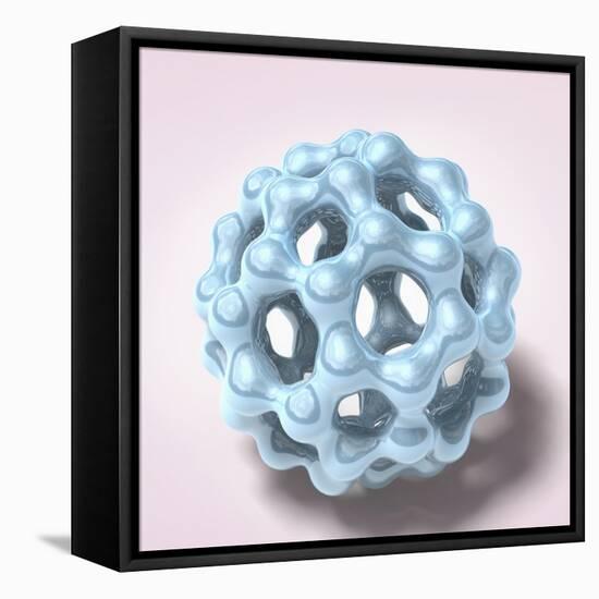 Buckyball-null-Framed Stretched Canvas