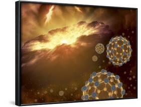 Buckyballs Floating in Interstellar Space Near a Region of Current Star-Formation-Stocktrek Images-Framed Photographic Print