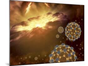 Buckyballs Floating in Interstellar Space Near a Region of Current Star-Formation-Stocktrek Images-Mounted Photographic Print