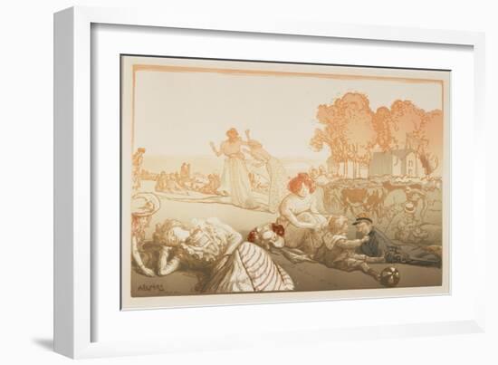 Bucolique Moderne, 1901-Auguste Lepere-Framed Giclee Print