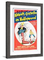 Bud Abbott and Lou Costello in Hollywood-null-Framed Art Print