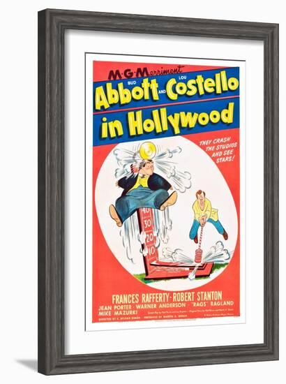 Bud Abbott and Lou Costello in Hollywood-null-Framed Art Print