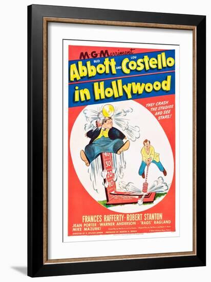 Bud Abbott and Lou Costello in Hollywood-null-Framed Art Print