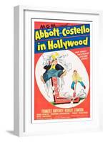 Bud Abbott and Lou Costello in Hollywood-null-Framed Art Print