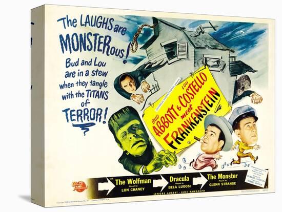 Bud Abbott Lou Costello Meet Frankenstein, 1948-null-Stretched Canvas