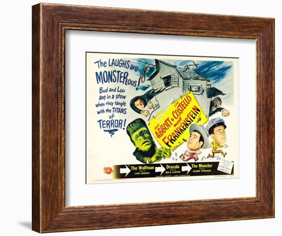 Bud Abbott Lou Costello Meet Frankenstein, 1948-null-Framed Art Print