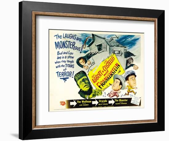 Bud Abbott Lou Costello Meet Frankenstein, 1948-null-Framed Art Print