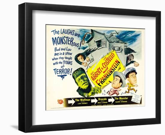 Bud Abbott Lou Costello Meet Frankenstein, 1948-null-Framed Art Print