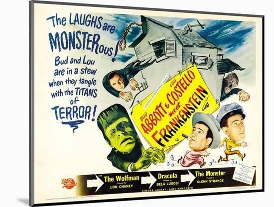 Bud Abbott Lou Costello Meet Frankenstein, 1948-null-Mounted Art Print