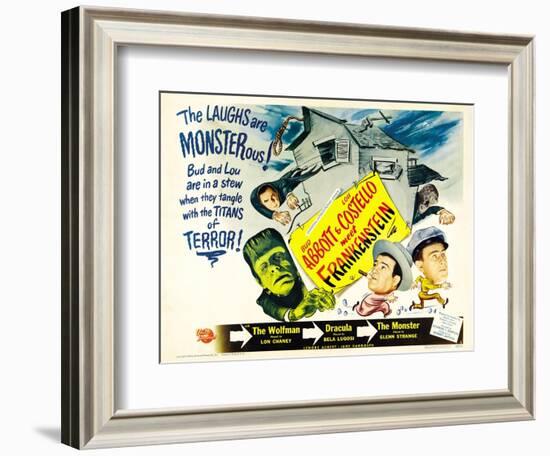 Bud Abbott Lou Costello Meet Frankenstein, 1948-null-Framed Art Print