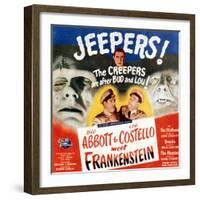 Bud Abbott & Lou Costello Meet Frankenstein, 1948-null-Framed Art Print