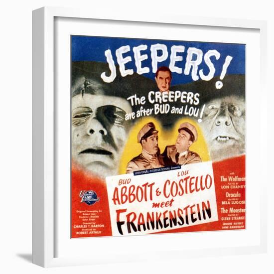 Bud Abbott & Lou Costello Meet Frankenstein, 1948-null-Framed Art Print