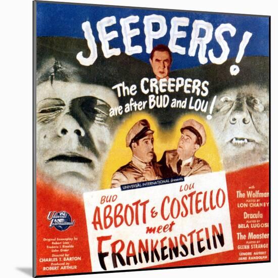 Bud Abbott & Lou Costello Meet Frankenstein, 1948-null-Mounted Art Print