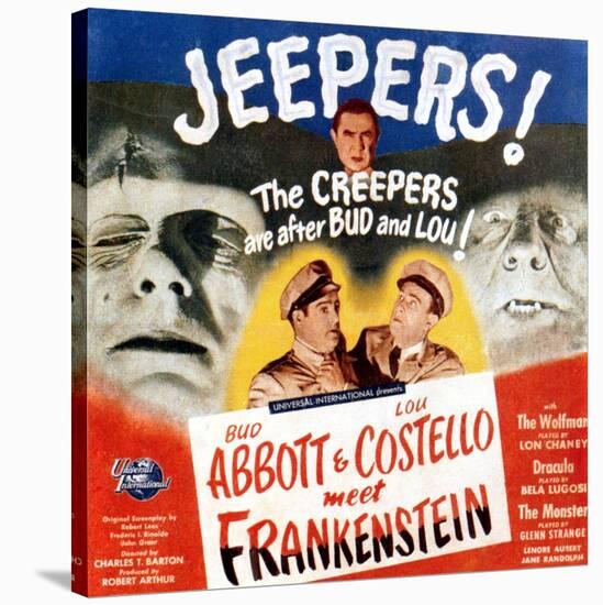 Bud Abbott & Lou Costello Meet Frankenstein, 1948-null-Stretched Canvas