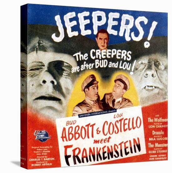 Bud Abbott & Lou Costello Meet Frankenstein, 1948-null-Stretched Canvas