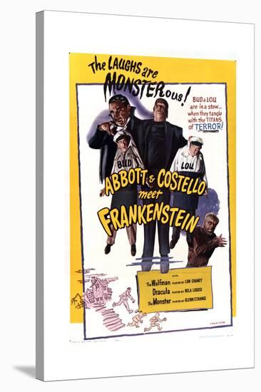 Bud Abbott Lou Costello Meet Frankenstein-null-Stretched Canvas