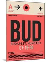 BUD Budapest Luggage Tag I-NaxArt-Mounted Art Print