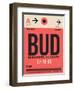 BUD Budapest Luggage Tag I-NaxArt-Framed Art Print