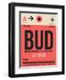 BUD Budapest Luggage Tag I-NaxArt-Framed Art Print