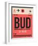 BUD Budapest Luggage Tag I-NaxArt-Framed Art Print