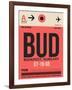 BUD Budapest Luggage Tag I-NaxArt-Framed Art Print