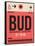 BUD Budapest Luggage Tag I-NaxArt-Framed Stretched Canvas