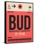 BUD Budapest Luggage Tag I-NaxArt-Framed Stretched Canvas