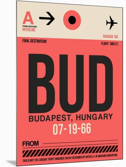 BUD Budapest Luggage Tag I-NaxArt-Mounted Art Print