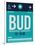 BUD Budapest Luggage Tag II-NaxArt-Framed Art Print