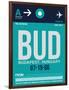 BUD Budapest Luggage Tag II-NaxArt-Framed Art Print