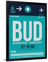 BUD Budapest Luggage Tag II-NaxArt-Framed Art Print