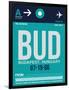 BUD Budapest Luggage Tag II-NaxArt-Framed Art Print