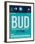 BUD Budapest Luggage Tag II-NaxArt-Framed Art Print