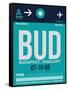 BUD Budapest Luggage Tag II-NaxArt-Framed Stretched Canvas