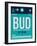 BUD Budapest Luggage Tag II-NaxArt-Framed Art Print